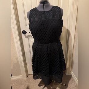 Lane Bryant Black Sleeveless Cocktail Dress